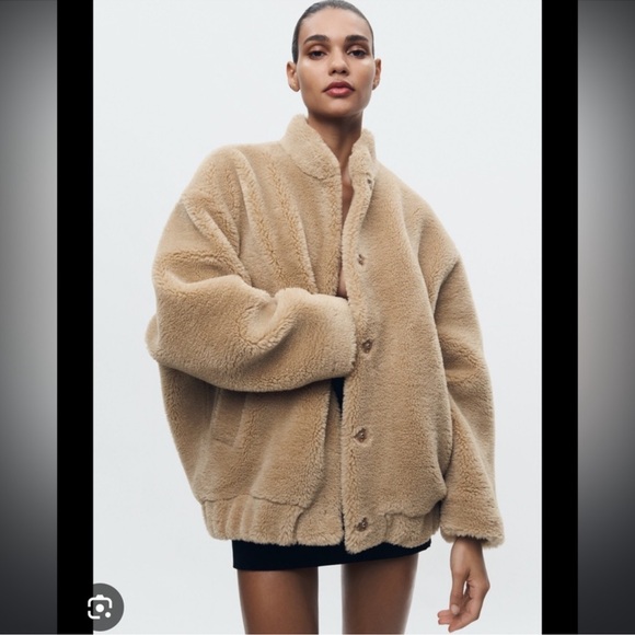 Zara teddy bomber jacket - Picture 5 of 6